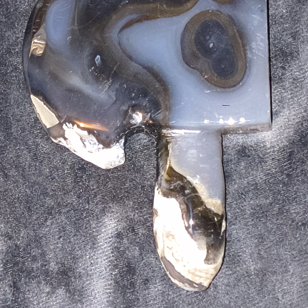 Unique Volcano Agate Stone Hand Carved Axe